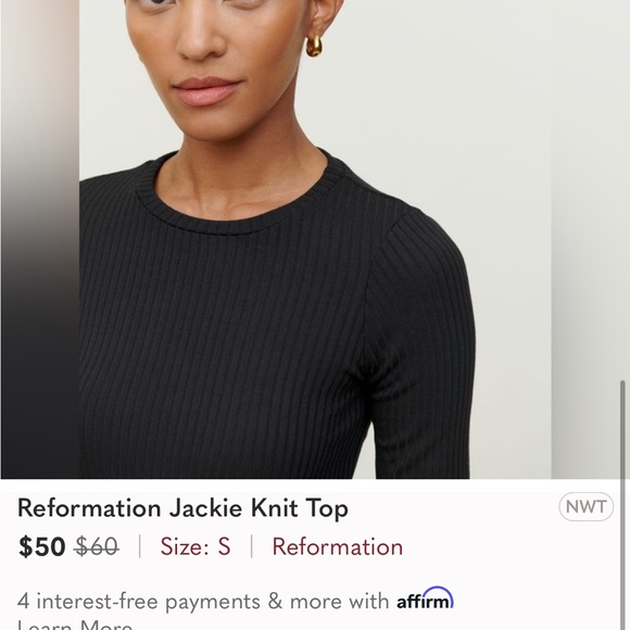 Reformation Jackie Knit Top - Picture 5 of 6